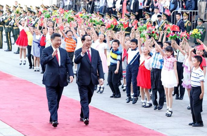 시진핑 中 국가주석,  쩐 다이 꽝 베트남 국가주석과 회담
