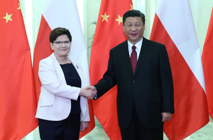 시진핑 中 국가주석, 폴란드 총리 회견