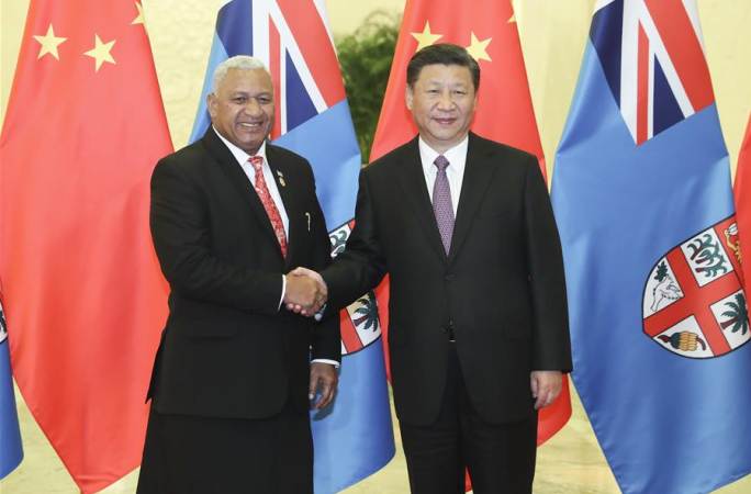 시진핑 주석, 바이니마라마 피지 총리 회견