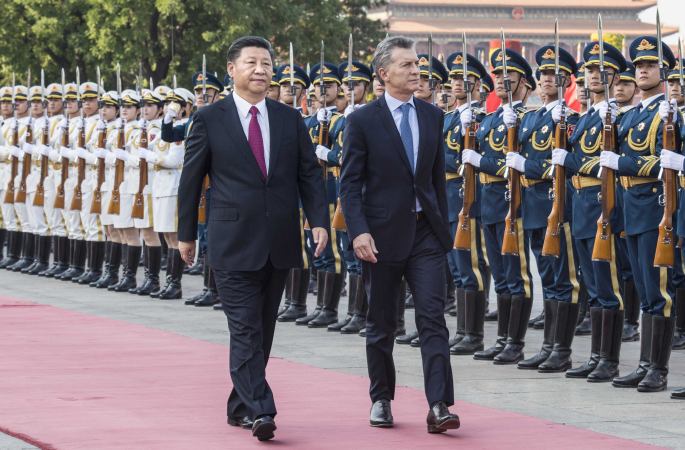 시진핑 中 주석, 마우리시오 마크리 아르헨티나 대통령과 회담