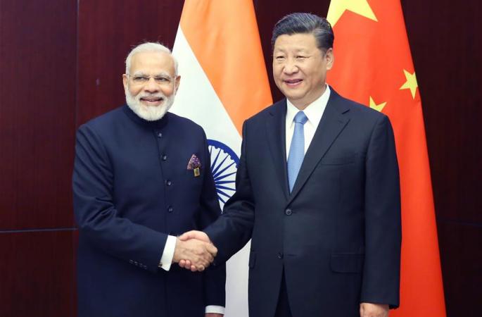 시진핑 주석, 나렌드라 모디 인도 총리 회견