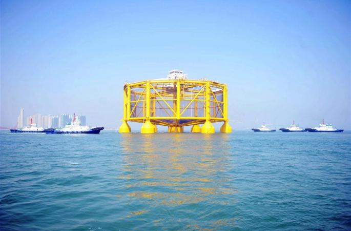 반잠수식 스마트 해상 ‘어장’ 칭다오서 운영 개시