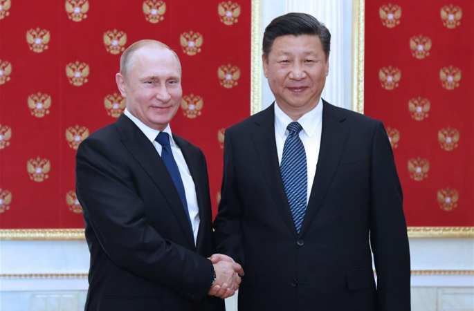 시진핑 주석, 푸틴 러시아 대통령 회견