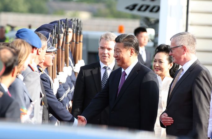 시진핑 주석 베를린 도착, 독일연방공화국 국빈방문 시작