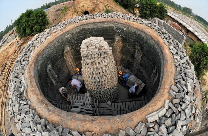 허베이 런추: 고건축물 내화벽돌 제작 기예 전승