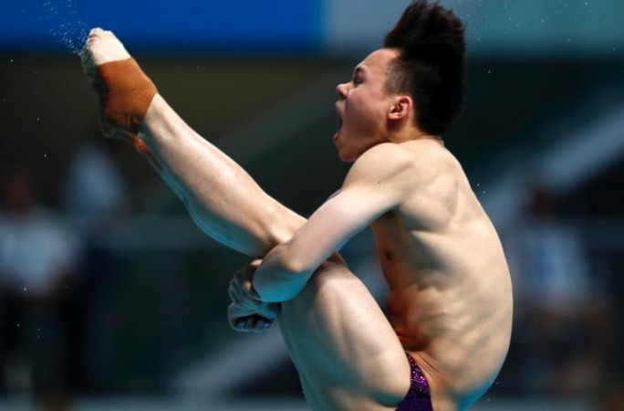 (부다페스트 세계 결승전) 中 선수 셰쓰이 남자 다이빙 3미터서 금메달 획득