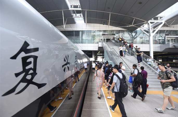 中 '푸싱호' 표준 탄환열차 베이징-톈진구간서 운행