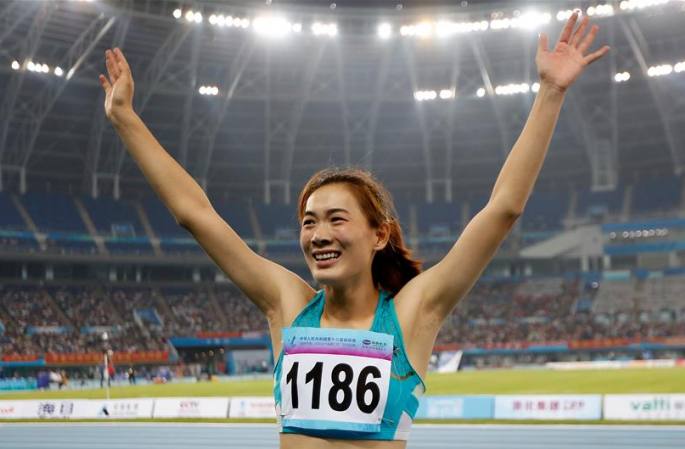 (전국체육대회) 육상경기: 루민자 여자 멀리뛰기 금메달