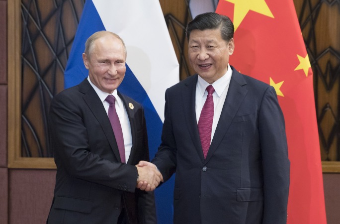 시진핑 주석, 푸틴 러시아 대통령 회견(포토)