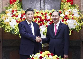 시진핑 주석, 쩐 다이 꽝 베트남 국가주석과 회담