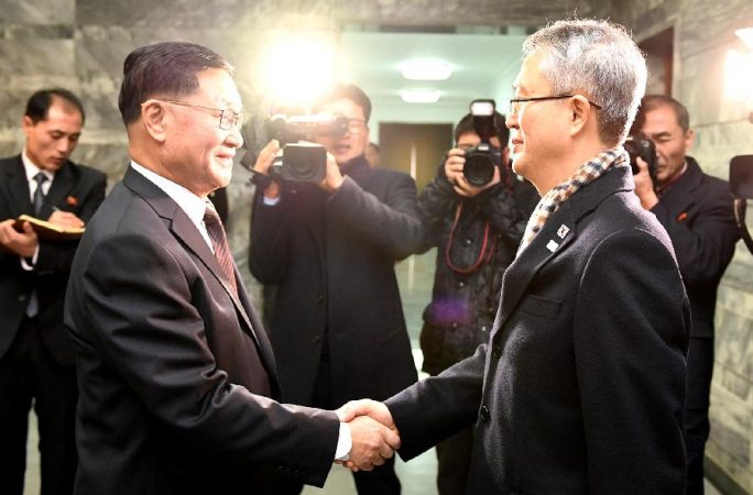 朝韓, 조선예술단 한국 방문과 관련해 합의 달성(포토)