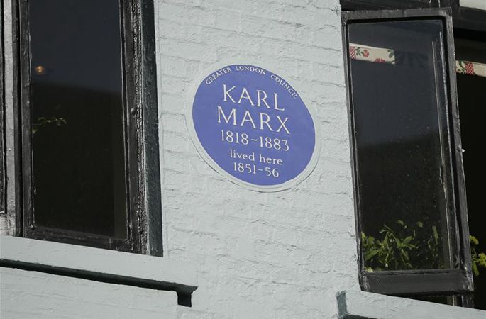 런던 딘스트리트에 있는 마르크스가 살았던 집