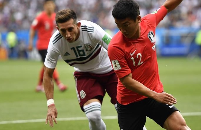 (월드컵) 축구—F조: 멕시코-한국전, 멕시코 승리
