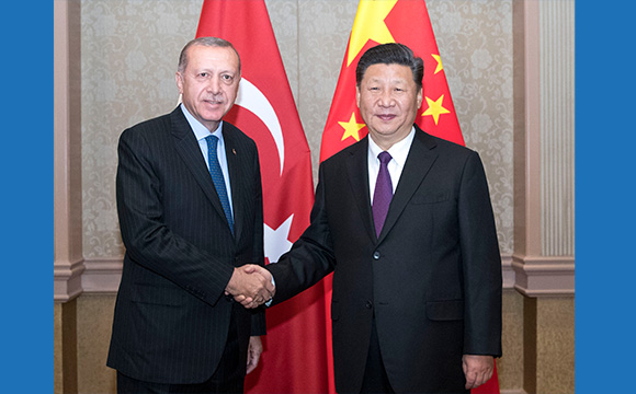 시진핑 中 국가주석, 레제프 타이이프 에르도안 터키 대통령 회견