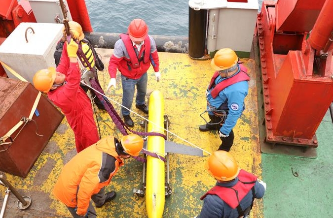 중국산 수중 글라이더 최초로 북극 탐사에 응용