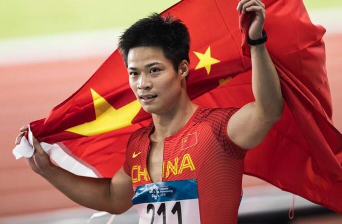 중국 ‘인간 탄환’ 쑤빙톈, 아시안게임 남자 100m 금메달