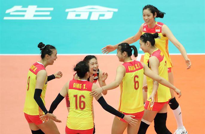 배구—여자배구 세계선수권대회: 중국팀 3:0으로 미국팀 제쳐