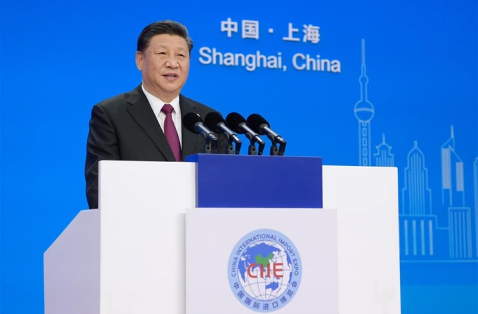 시진핑 주석, 제1회 중국국제수입박람회 개막식 참석해 기조 연설 발표
