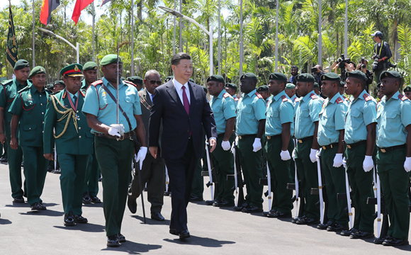 시진핑 中 국가주석, 다다에 파푸아뉴기니 총독 회견