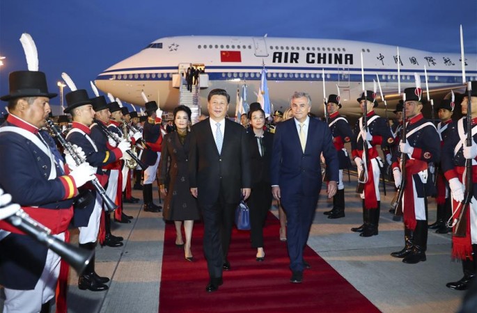 시진핑, 부에노스아이레스에 도착해 제13차 G20 정상회의 참석 및 아르헨티나공화국 국빈방문
