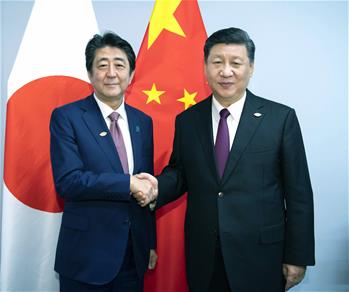 시진핑 中 주석, 아베 신조 일본 총리 회견