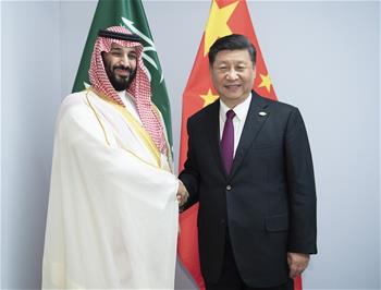 시진핑 中 주석, 무함마드 빈 살만 사우디 왕세자 회견
