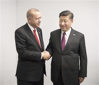 시진핑 中 주석, 에르도안 터키 대통령 회견