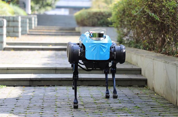 네발 로봇 ‘줴잉’ 발표…달리기와 계단 오르내리기도 ‘척척’