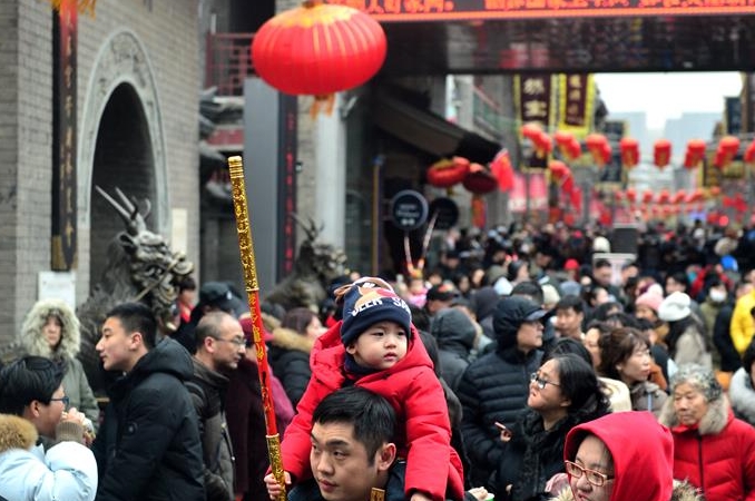 톈진: 설 분위기 다분한 고대문화거리