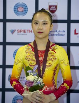 도하월드컵: 판이린, 이단평행봉 은메달 획득