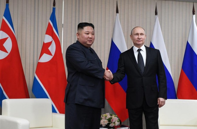 푸틴 대통령, 김정은 조선 최고령도자와 회동