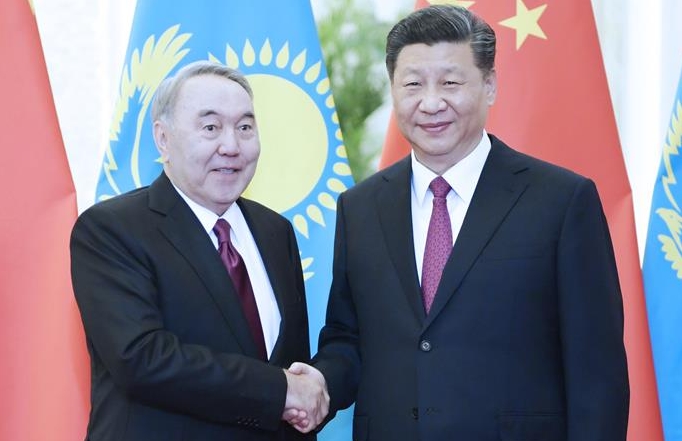 시진핑 中 국가주석, 나자르바예프 카자흐스탄 초대 대통령 회견