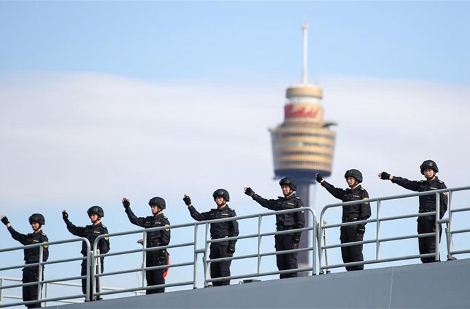 중국 해군 제31차 호위편대 호주 방문