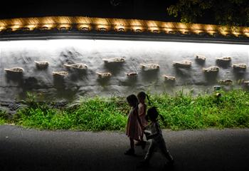 저장 안지: 농촌의 밤 밝히는 예술 조명쇼