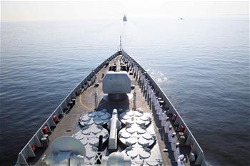 中 해군 시안함, 俄 해군절 해상 열병에 참가