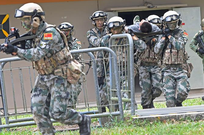 ‘협력-2019’ 중국-싱가포르 육군 연합훈련 폐막