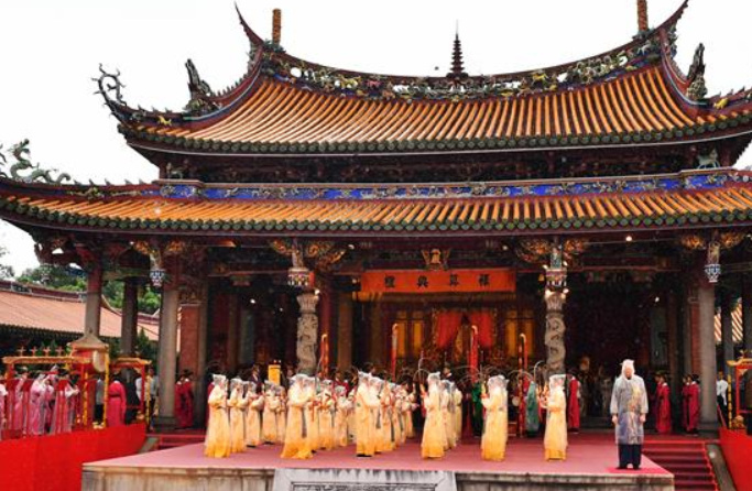 타이베이 공자묘, 공자 탄생 기리는 의식 거행 2570주년