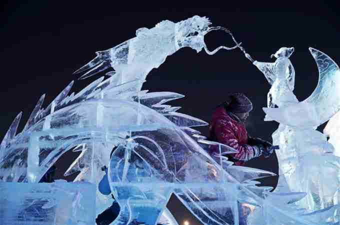 하얼빈: 한밤의 얼음조각 쇼