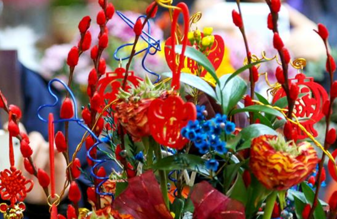 베이징: 새해맞이 꽃전시회