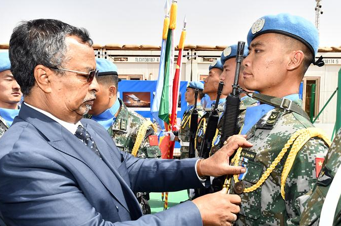 중국 평화유지군 군인 413명,‘유엔 메달’수상