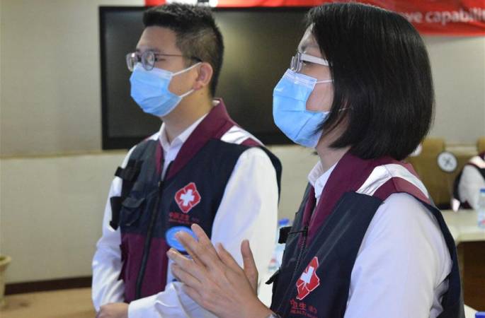 수단 지원 중국 방역 의료 전문가팀, 수단 지원 중국 의료팀과 방역 경험 교류