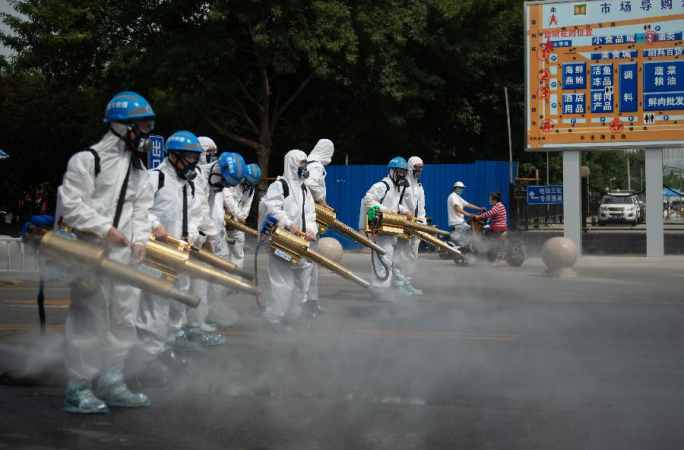 베이징: 검역·소독·살균 한창
