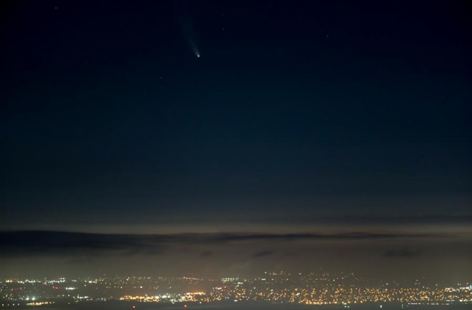 니오와이즈 혜성, 美 샌프란시스코 베이 에어리어 밤하늘에 등장