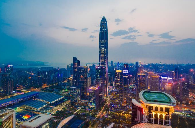 하늘에서 내려다 본 선전